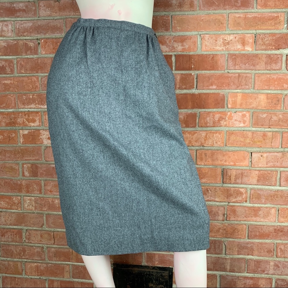 Vintage Pendleton Wool Grey Skirt Size 10